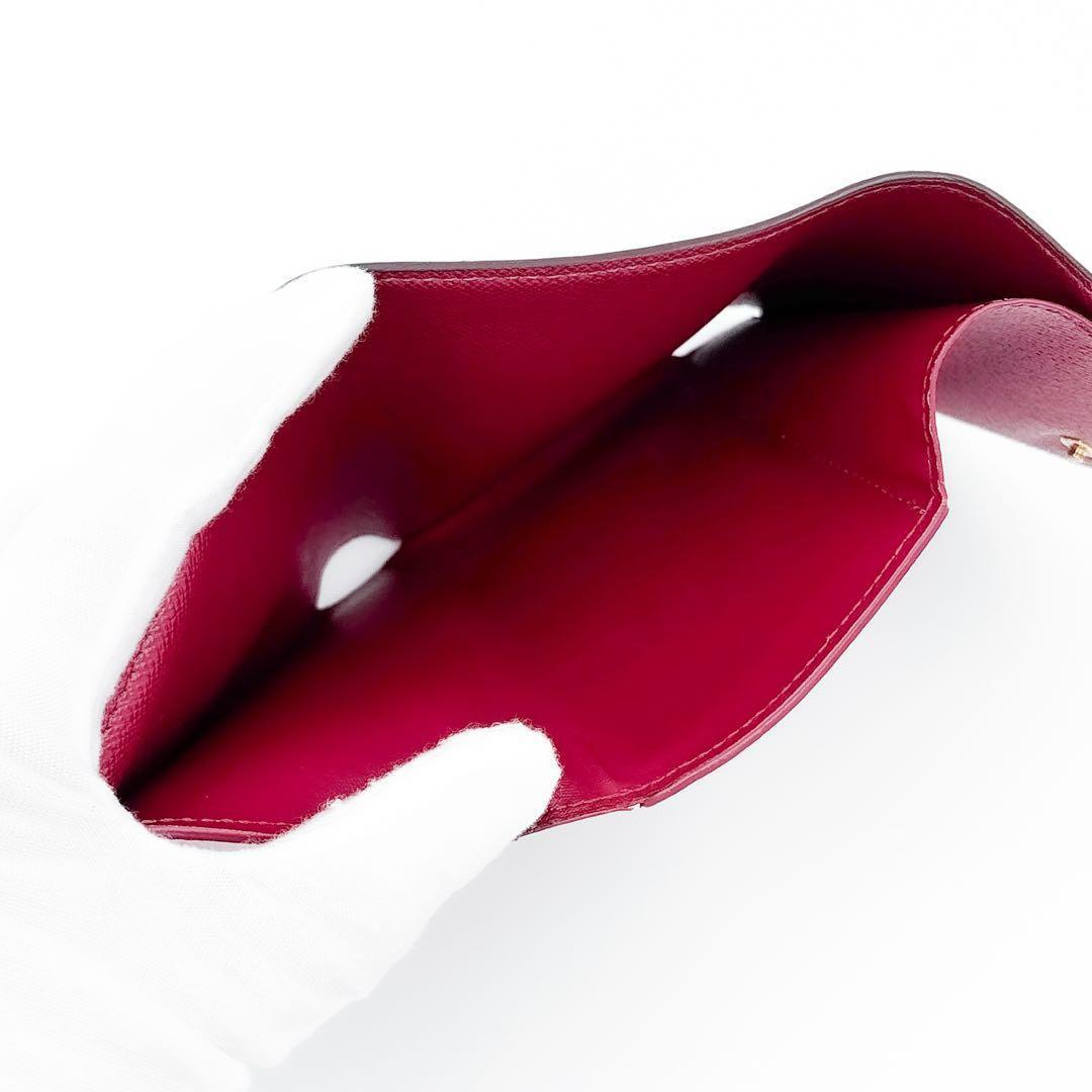 使用感小♪ルイヴィトン モノグラム ヴィクトリーヌ フューシャ 三つ折り財布