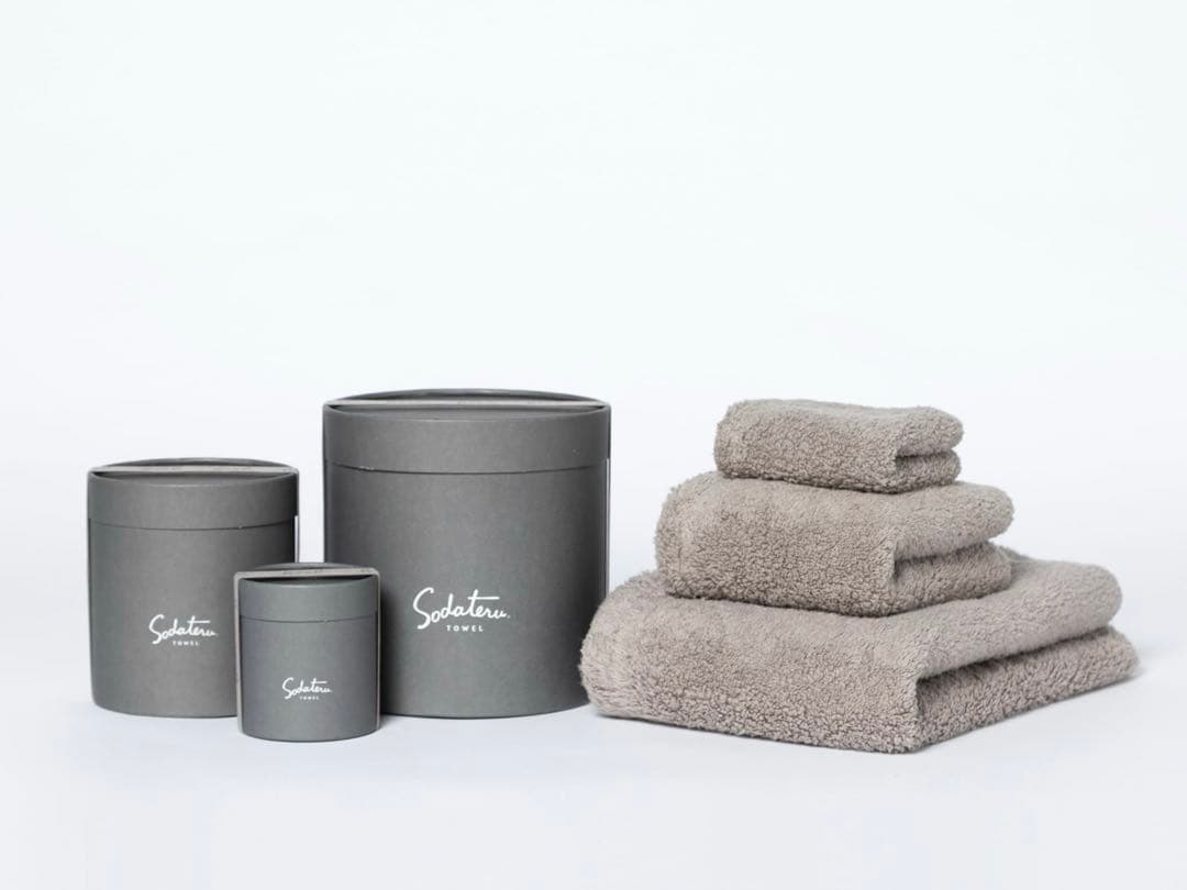 【新品未使用】育てるタオル feel トリプルギフトボックス ムーングレージュ