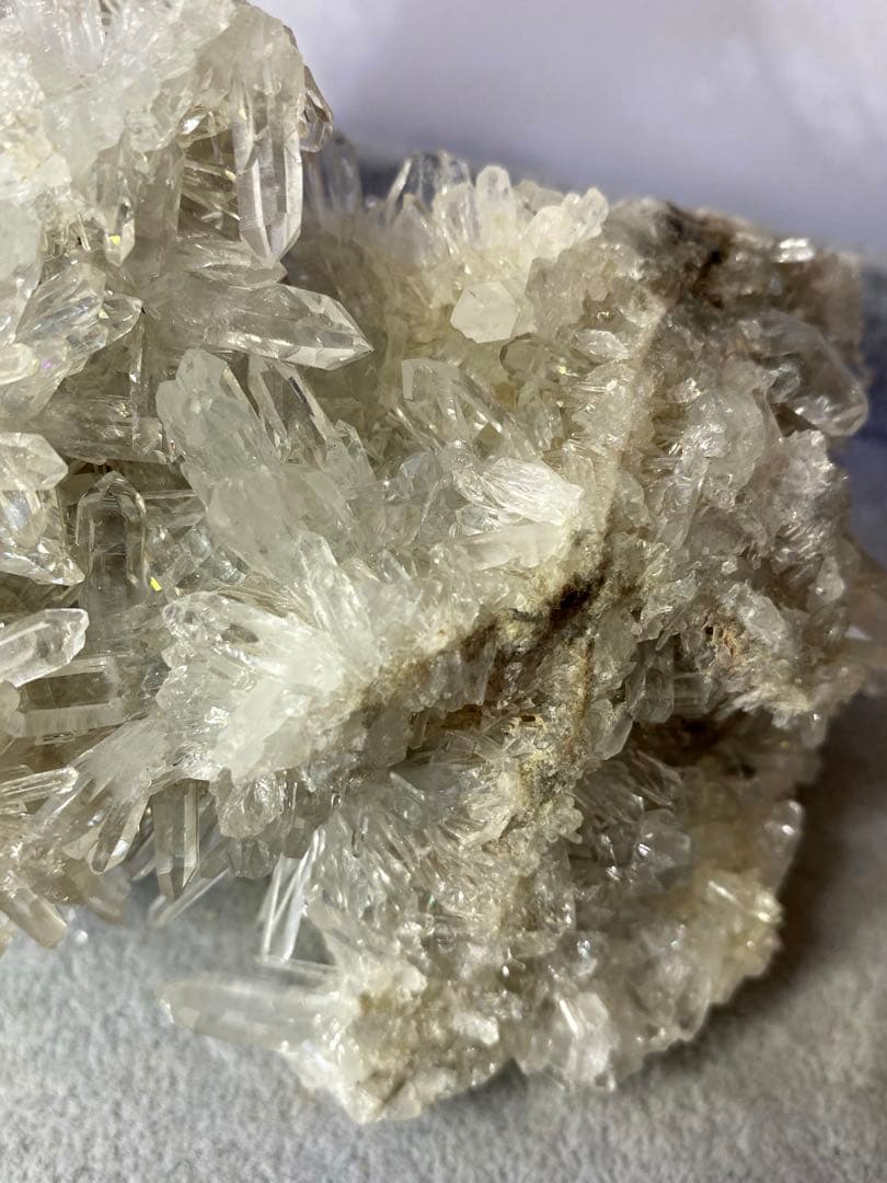 T1013-3最終特価★広西産　結晶花水晶クラスター　天然石　原石　菊花水晶