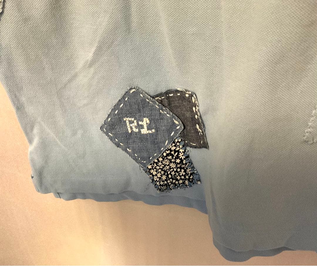 ラルフローレン　パッチワークポロシャツ￼ サイズM￼