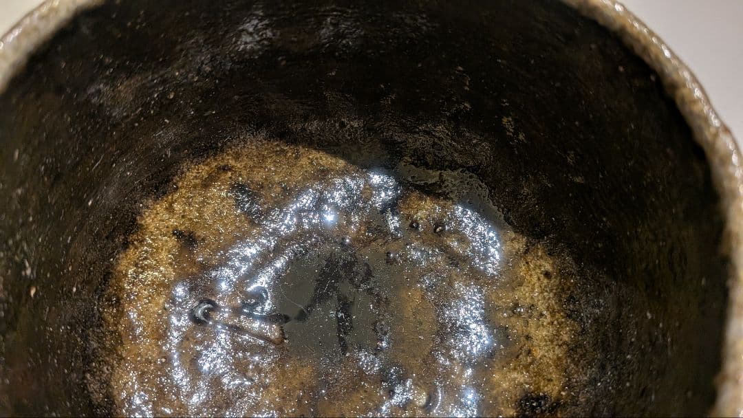 『クリストファー　レイヴェンホール』備前焼茶碗茶道具　共箱　英国イギリス人陶芸家