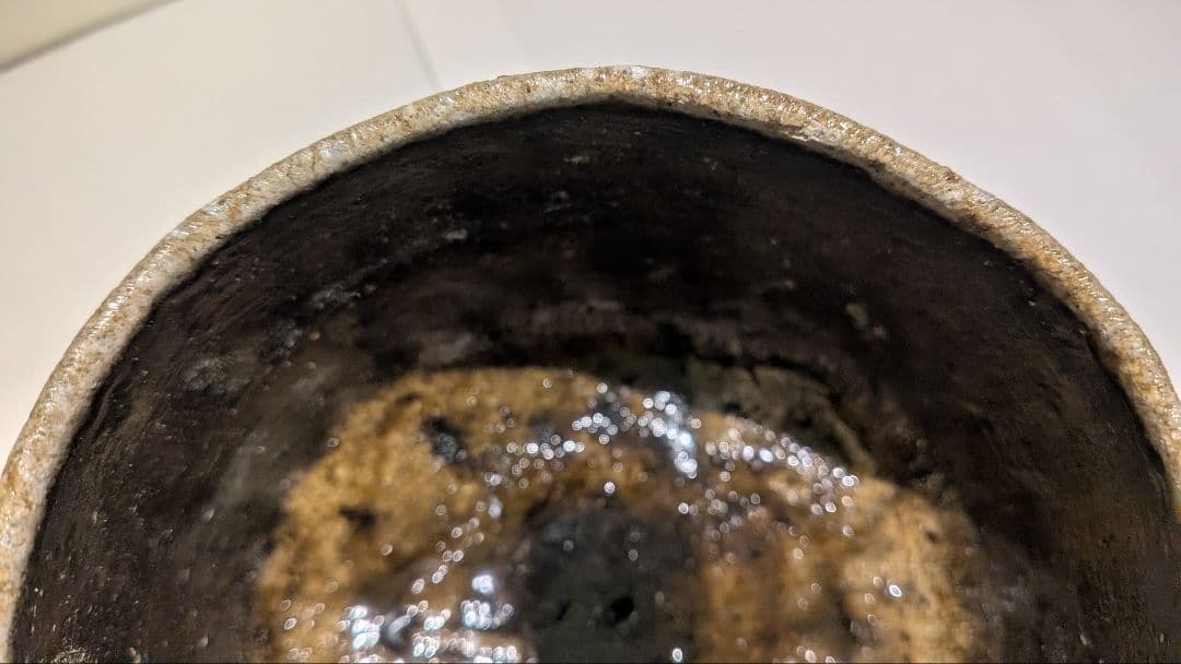 『クリストファー　レイヴェンホール』備前焼茶碗茶道具　共箱　英国イギリス人陶芸家