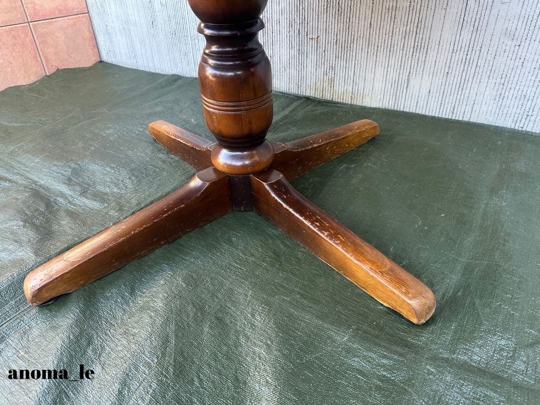 4005【ダイニングテーブル】飛騨産業　キツツキ　穂高　ラウンドテーブル