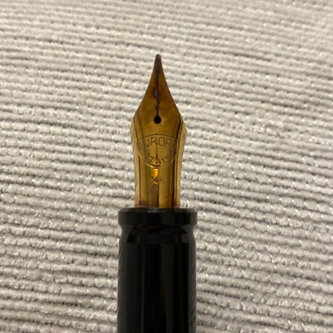 AURORA アウロラ　万年筆　14k オプティマ　マーブル