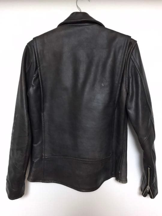 ダブル　ライダース　ジャケット　レザー　アメリカンラグシー　革ジャン