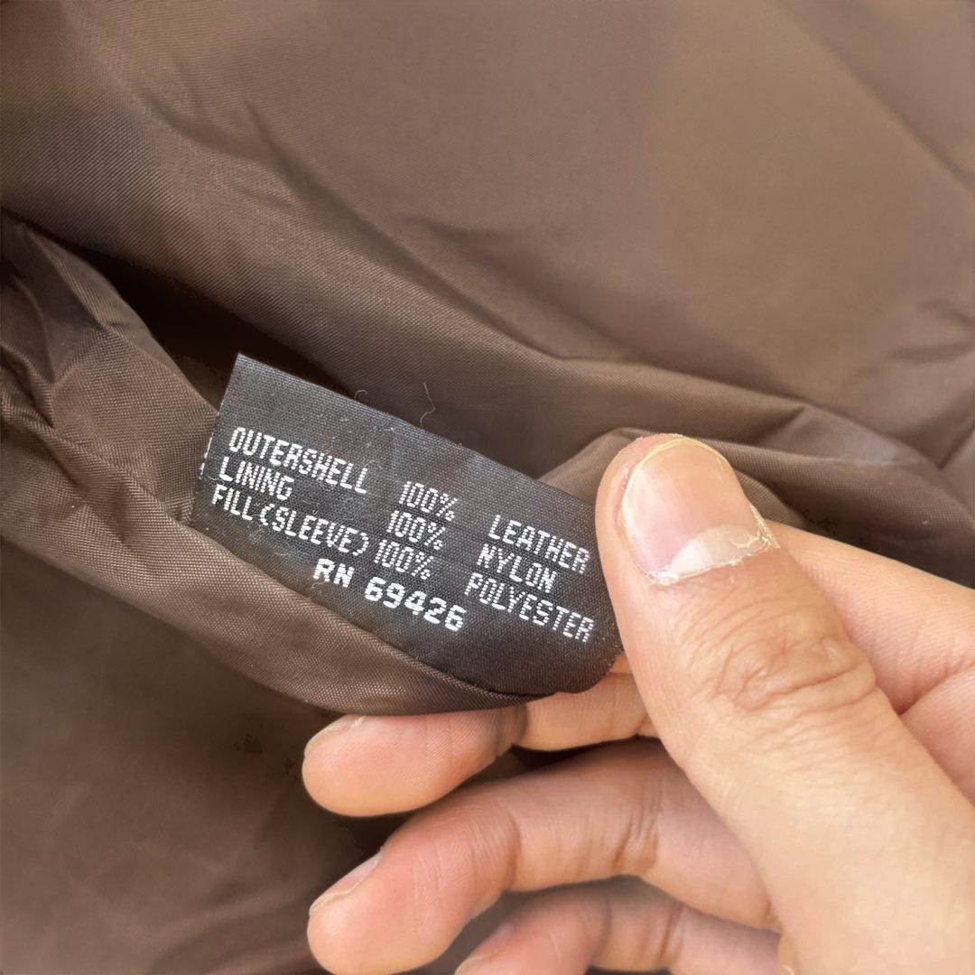 本革レザージャケット　茶色ブラウン　wilsonsウィルソンズ　a-2 牛革