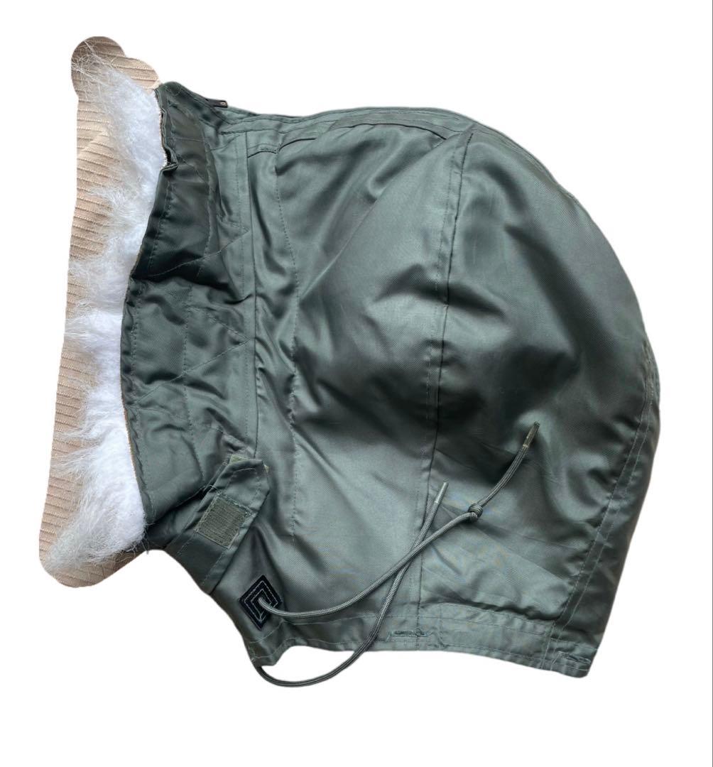 米軍空軍本物cwu45\pフライトジャケット用フード1987年官給品XLサイズ