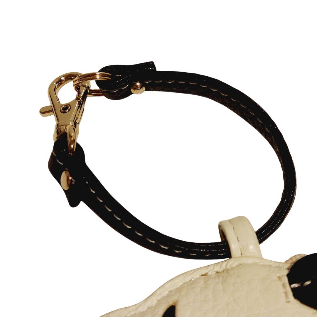 【美品】IBIZA パンダ ケース レザー ハート ストラップ付き