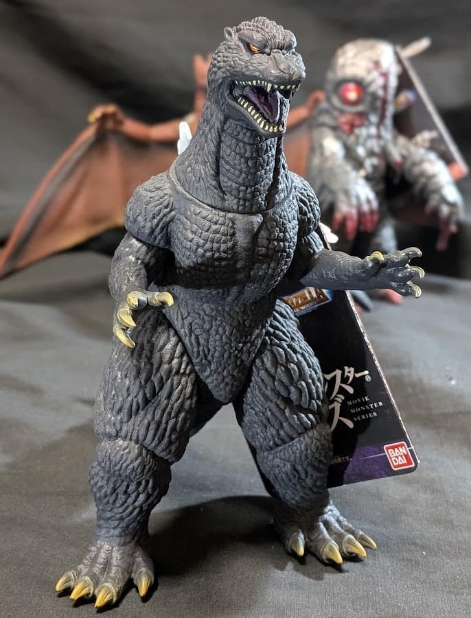 ＦＷゴジラ＆ヘドラ＆ラドン（バンダイ）タグ付ムービーモンスターシリーズ３体セット