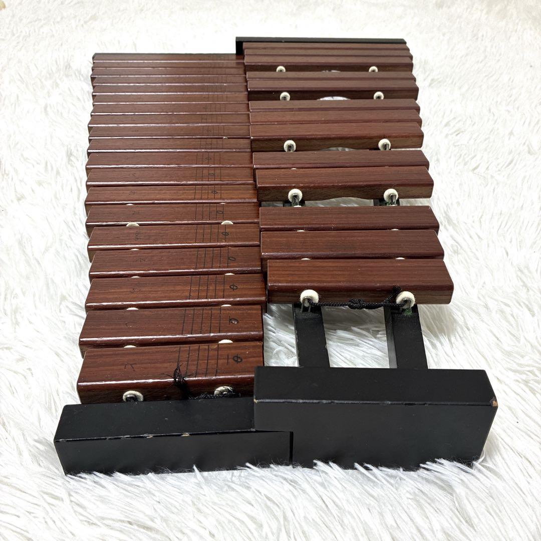 【廃盤品・希少】ヤマハ YAMAHA TX-6 卓上木琴 32音 マレット付き