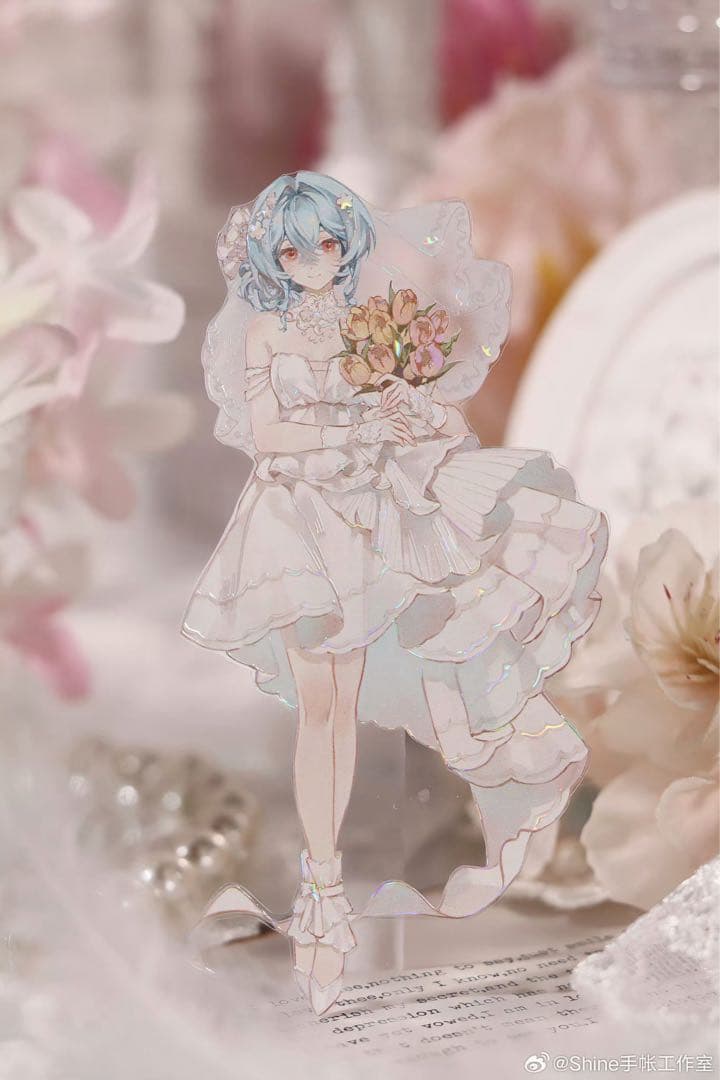 【8889】海外　マステ　3/5/巻　貝殻光マスキングテープ　花嫁　人物系