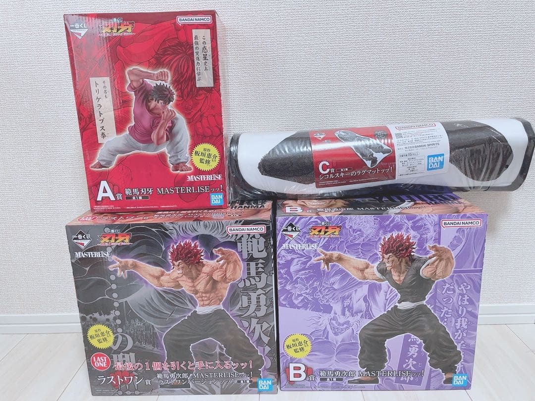 一番くじ　刃牙　ラストワン　B賞 範馬勇次郎　A賞 範馬刃牙　フィギュア　他