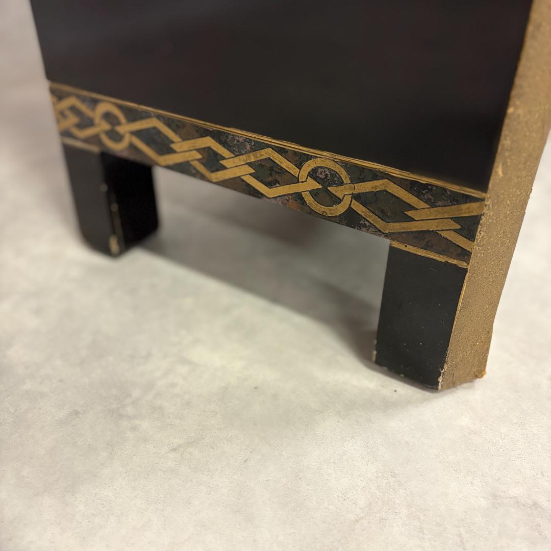 和モダン キャビネット 金彩装飾 引き出し・扉付き 収納家具