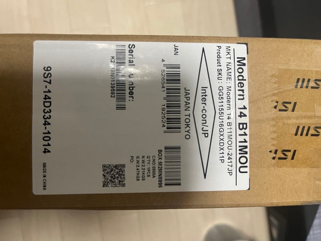 【ほぼ新品】 Modern 14 B11MOU ノートPC