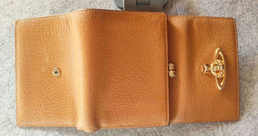Vivienne Westwood キャメル　三つ折り財布　がま口財布