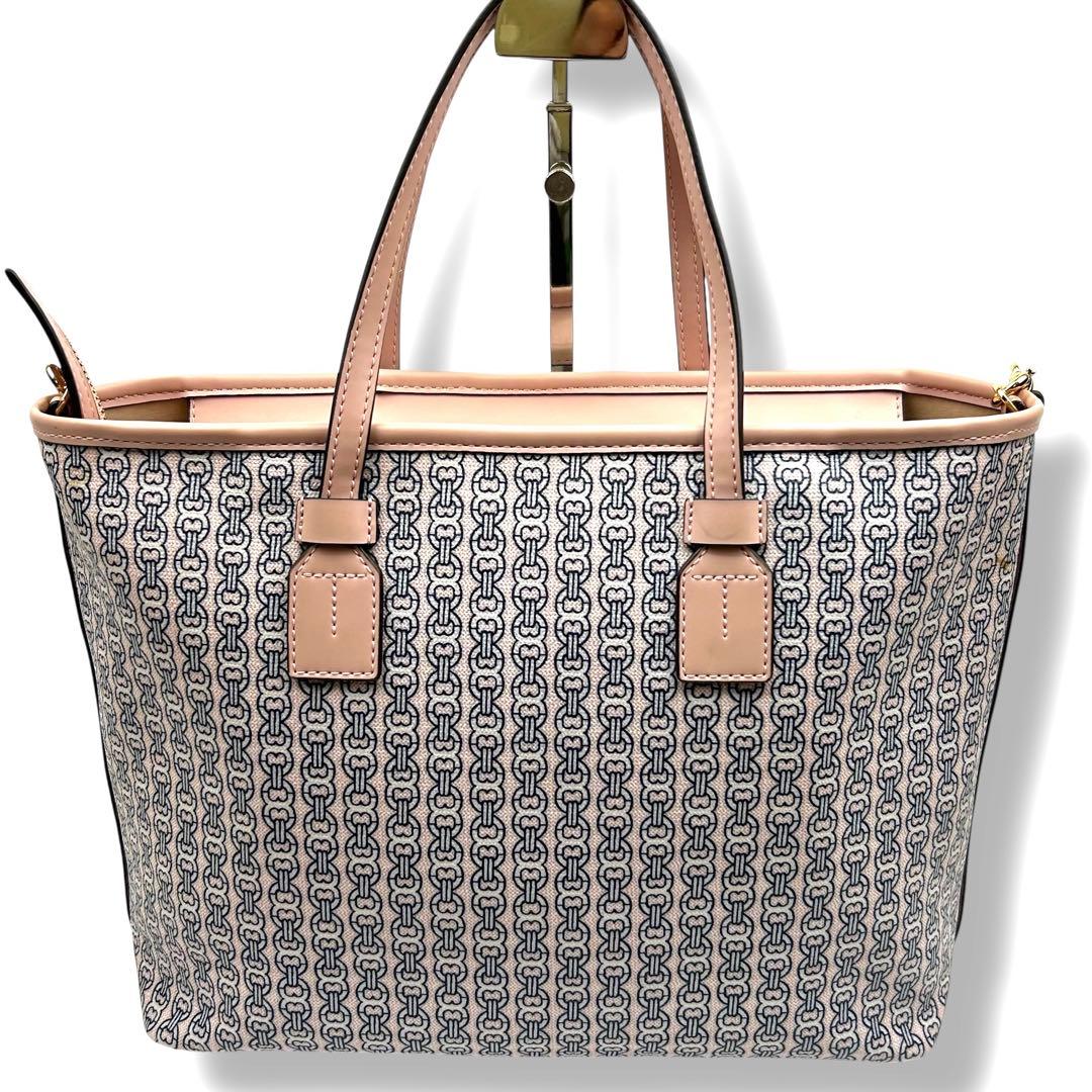 TORY BURCH ショルダーバッグ 2way A4 ハンドバッグ 総柄