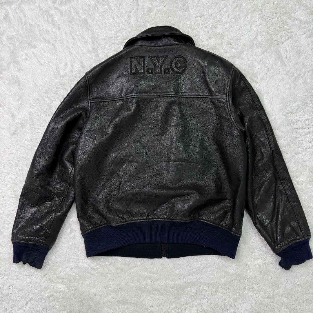 Schott シングル レザージャケット leather single 牛革 L