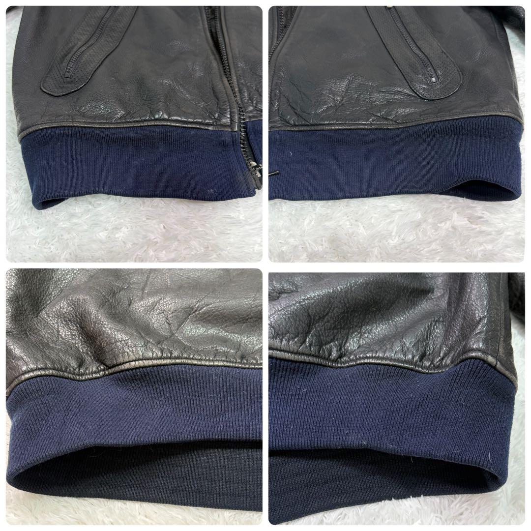 Schott シングル レザージャケット leather single 牛革 L