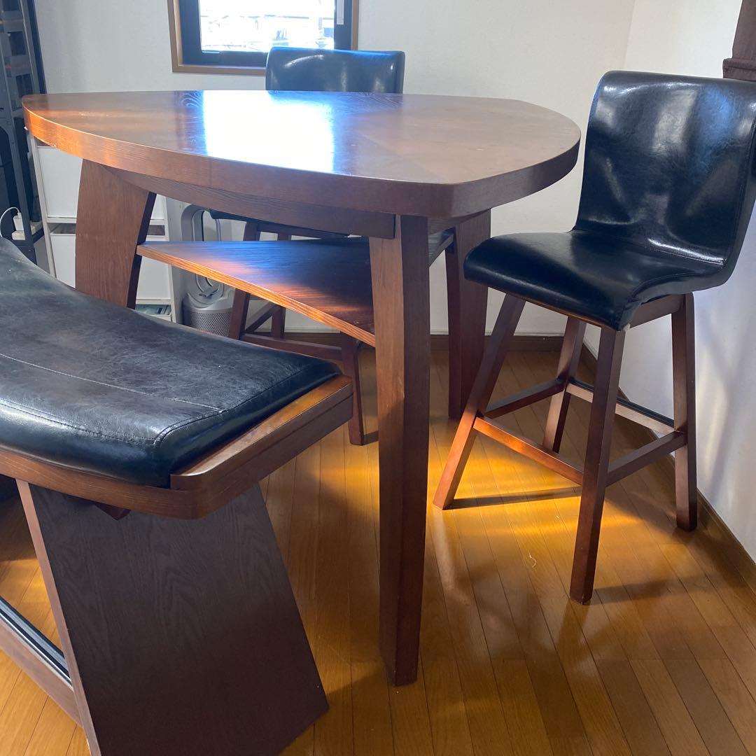 アジアンカウンターダイニング4点セット