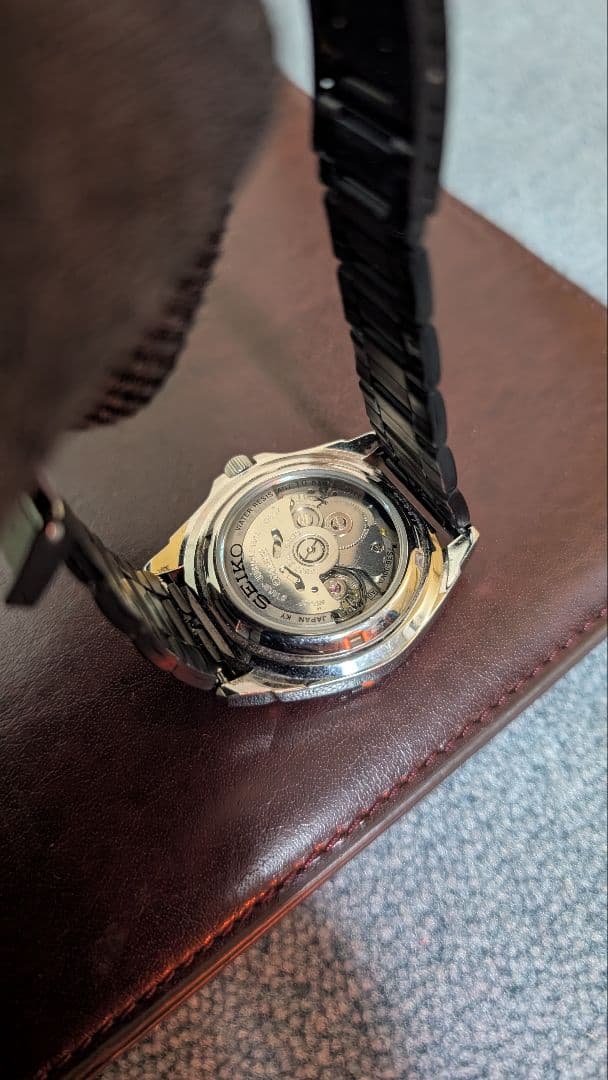 セイコー 自動巻き 腕時計 ブラック