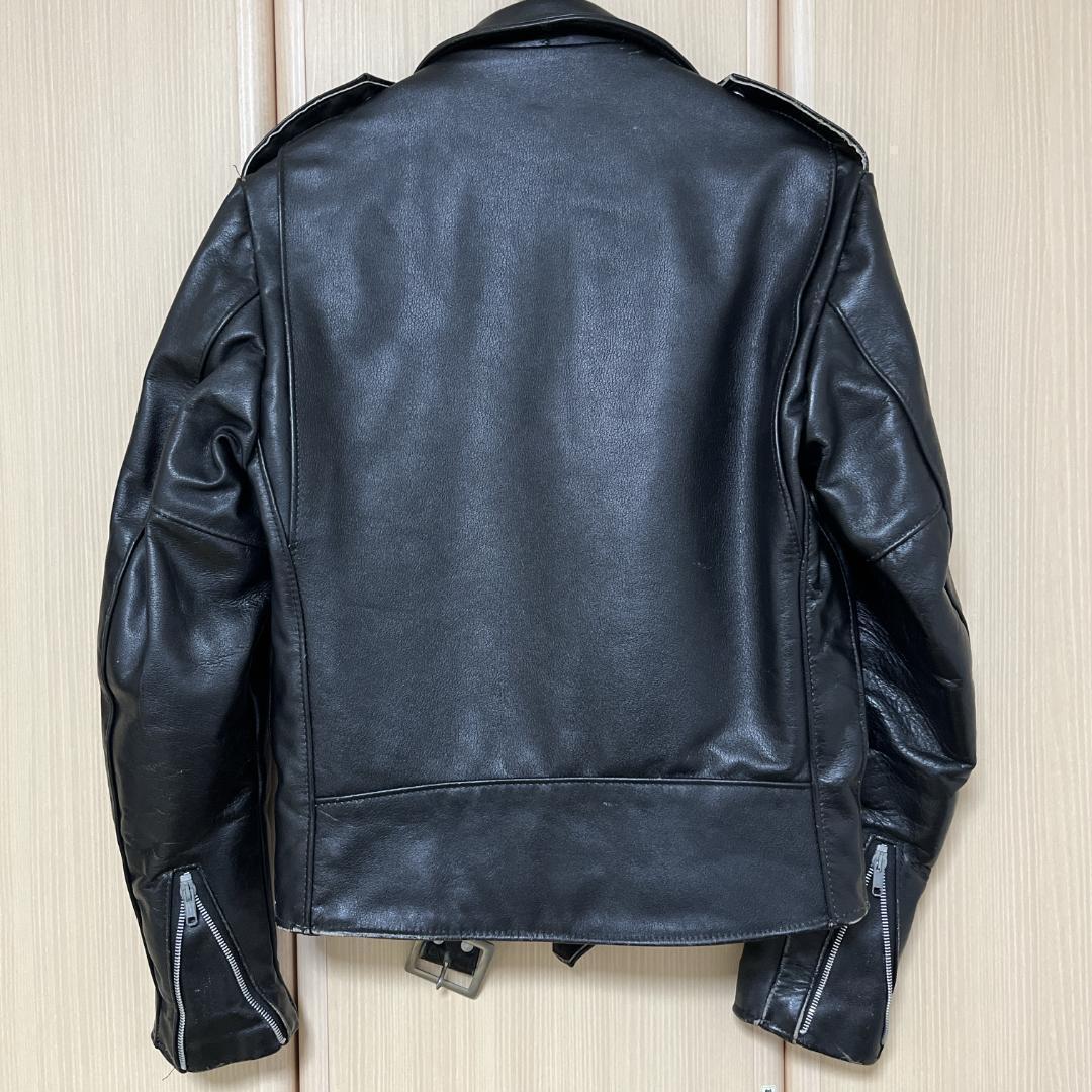 【Kr】SCHOTT レザー ライザース ジャケット ブラック 36/M