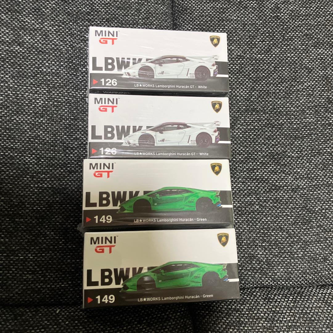 MINI GT LB★WORKS Lamborghini Huracán 4台