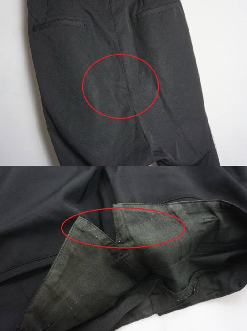 正規 16AW sulvam カットオフ 変形 スラックス ステッチ 119P▲