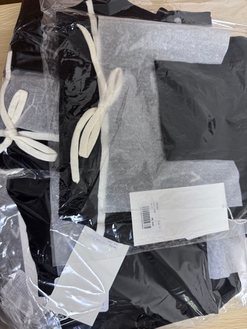 andmary Adele ribbon tank Black 黒