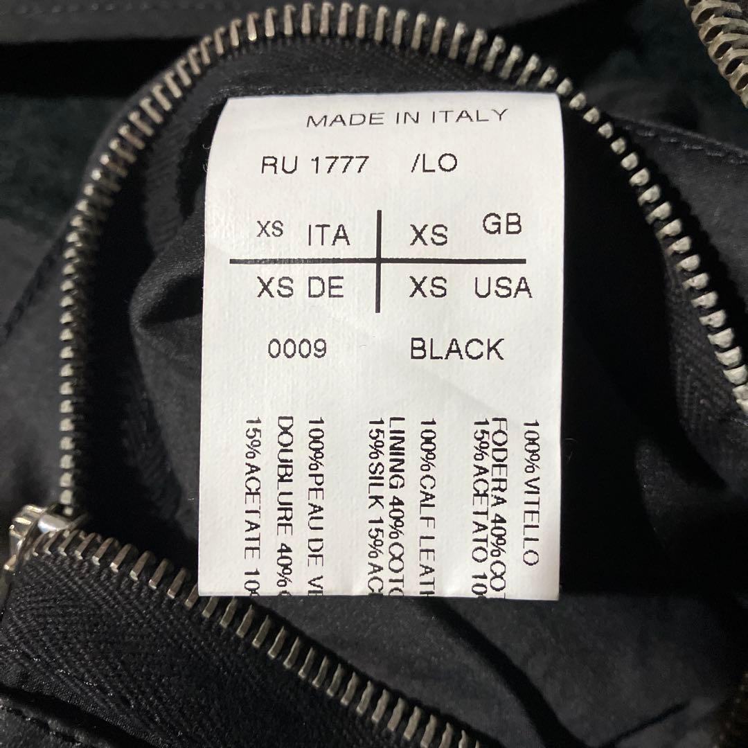 【限界値下】リックオウエンス　極美品　レザーライダース　ユリウス　drkshdw