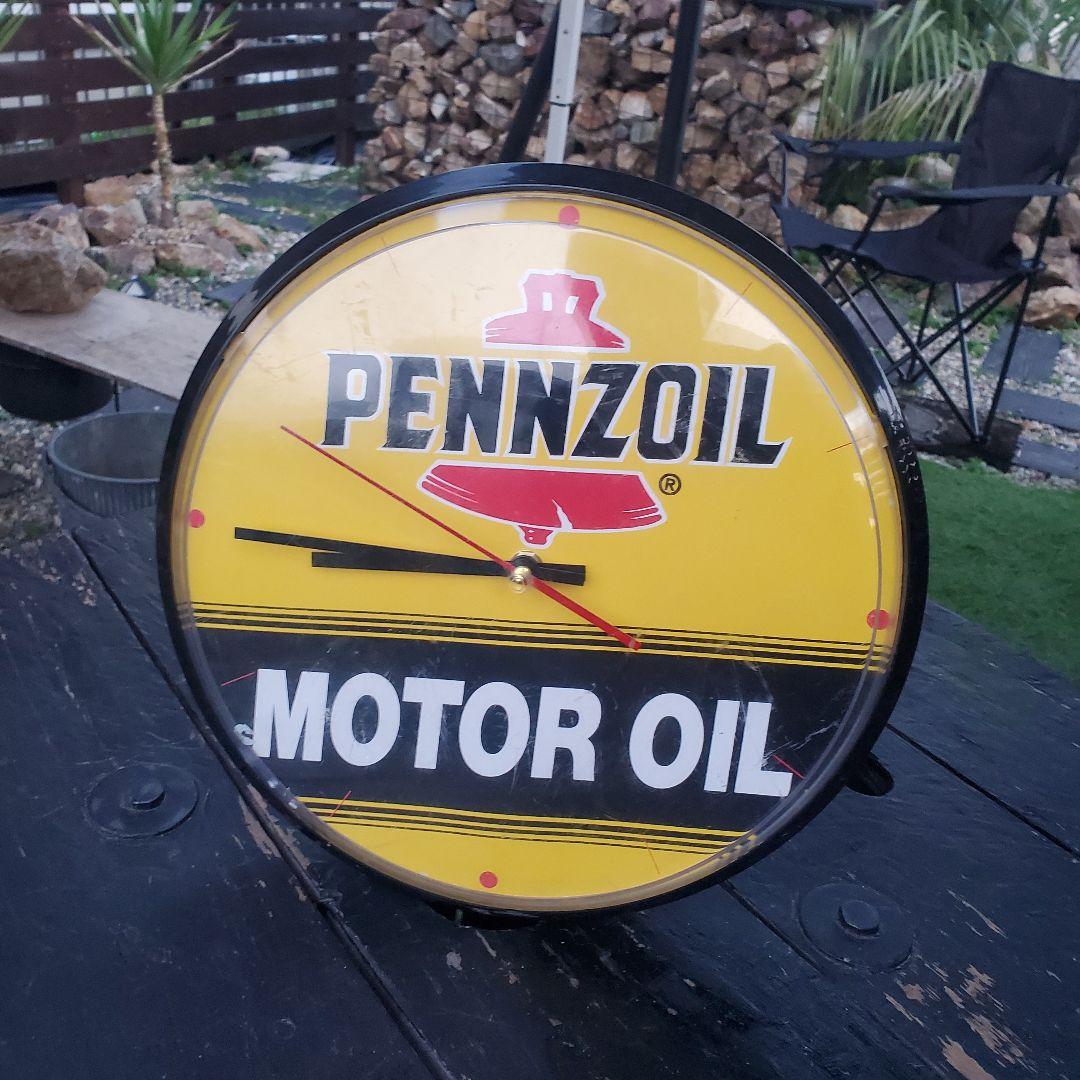 ペンゾイル ペンズオイル PENMZOIL 時計 壁掛け時計 ウォールクロック