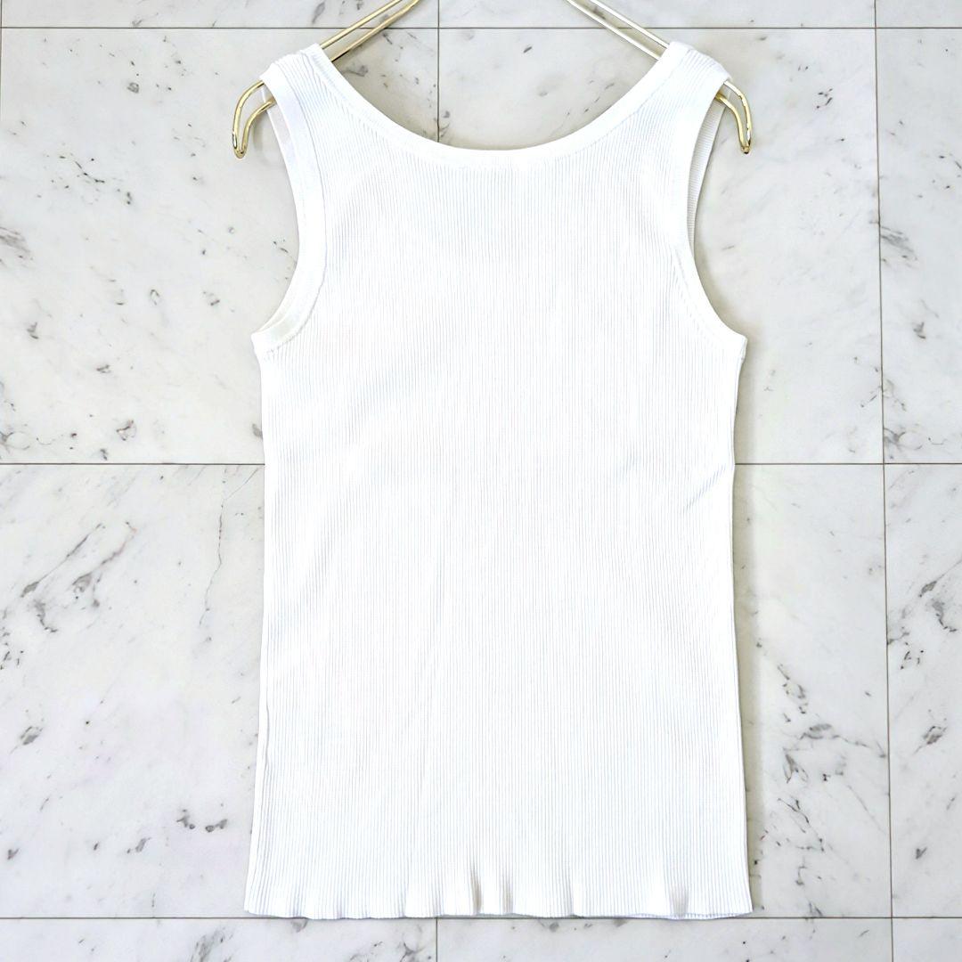 美品　ドゥーズィエムクラス EVERYDAY I LIKE リブタンクトップ 白