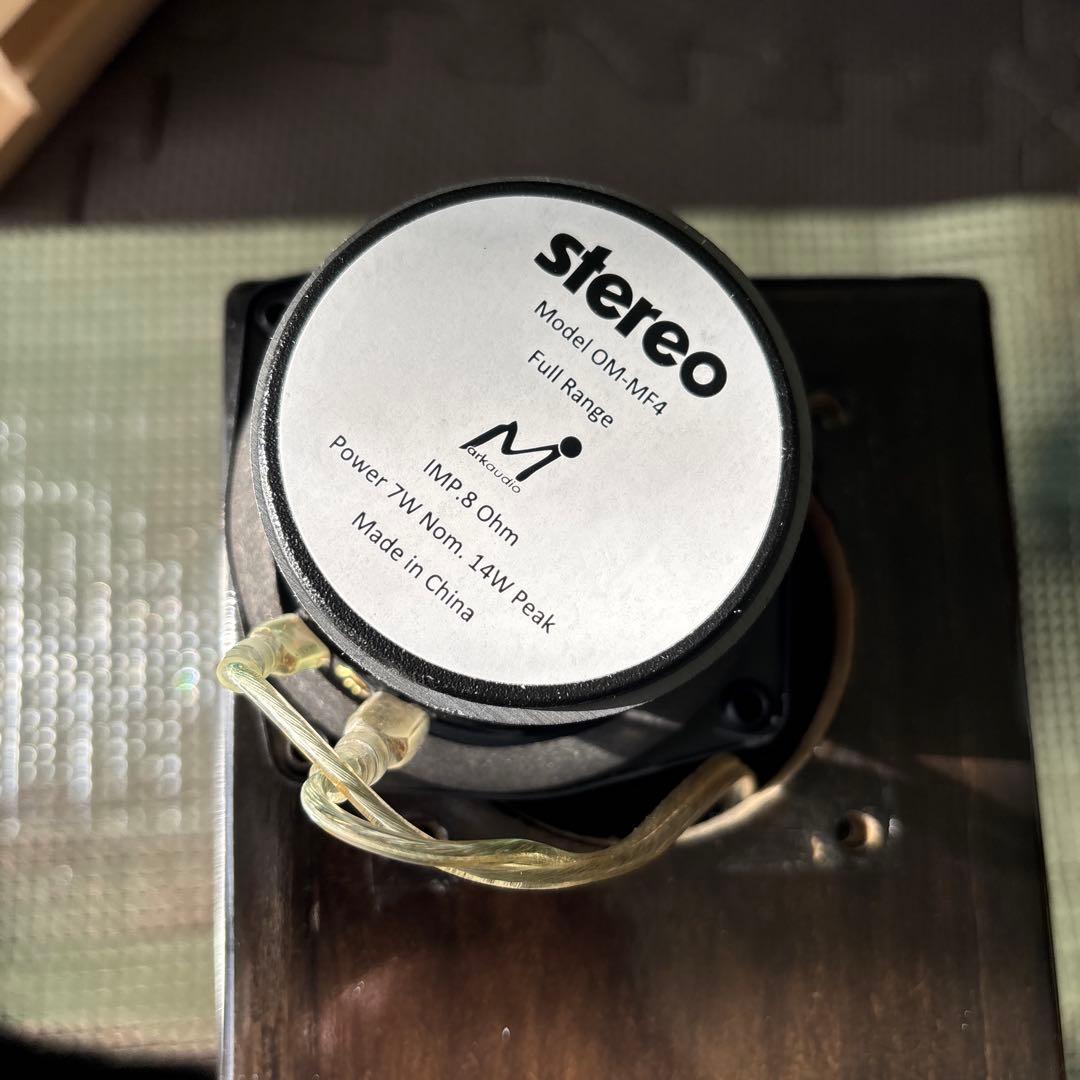 マークオーディオom-mf4搭載自作スピーカー　ラビリンス・バスレフ型