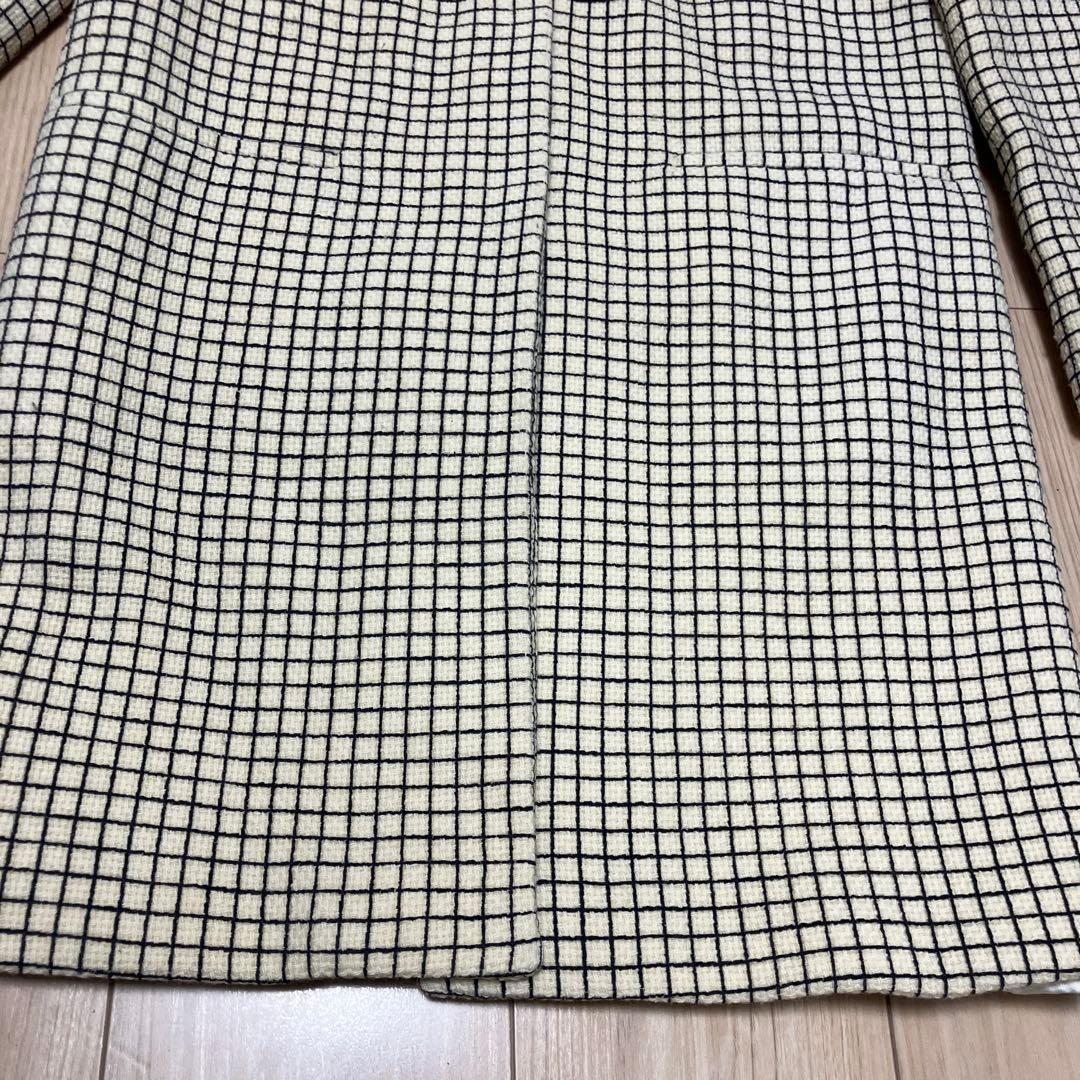 ミュウミュウ　格子柄　コート