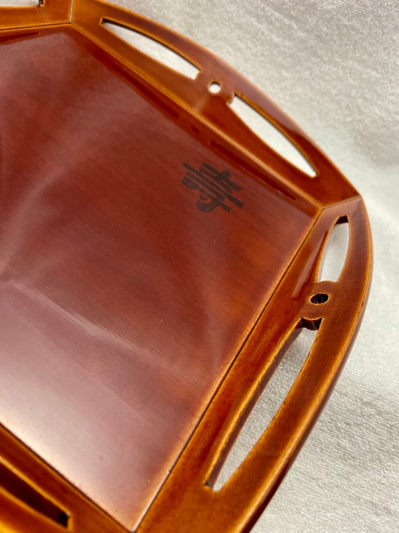 遠州流 成趣庵 壽 茶道具 四方盆 漆 飛騨春慶【匿名配送】