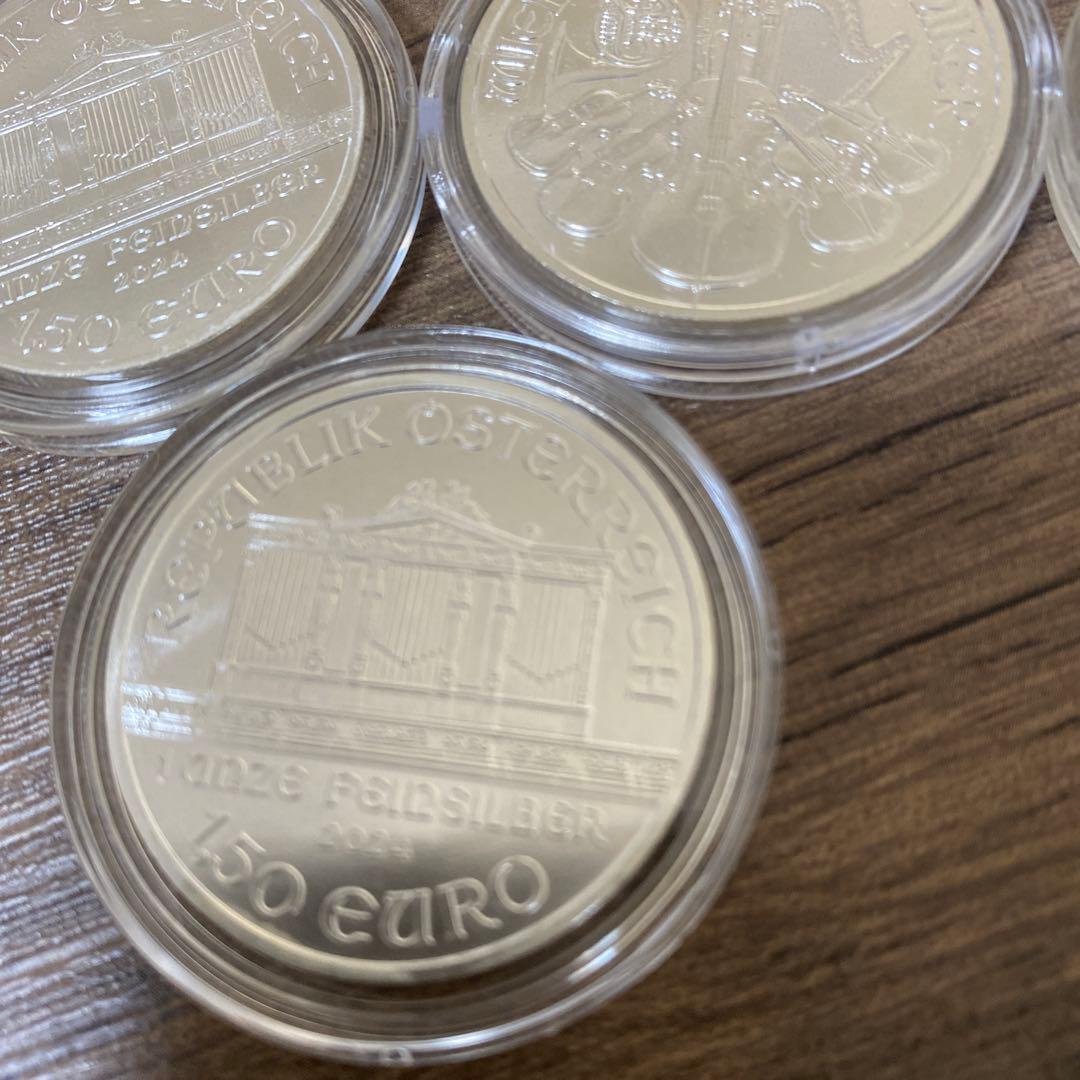 純銀　1オンス 5枚セット 2024 オーストリア　ウィーン・フィルハーモニー