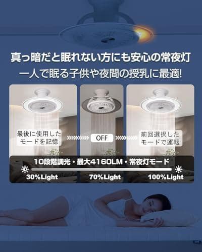 【極美品】AONCIA シーリングファンライト Luma Flow 10畳