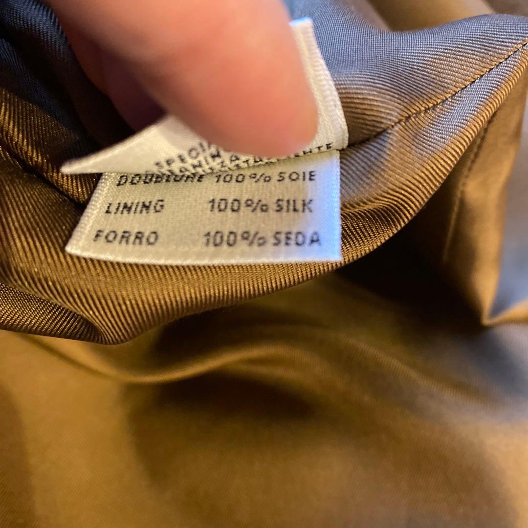 美品　エルメス　スカート　36ブラウン系 牛革　レザー