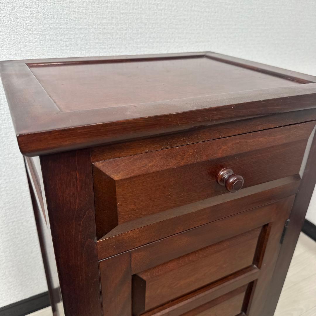 松本民芸家具 立体的なデザイン C型電話台 約13万8千円 ※i4※