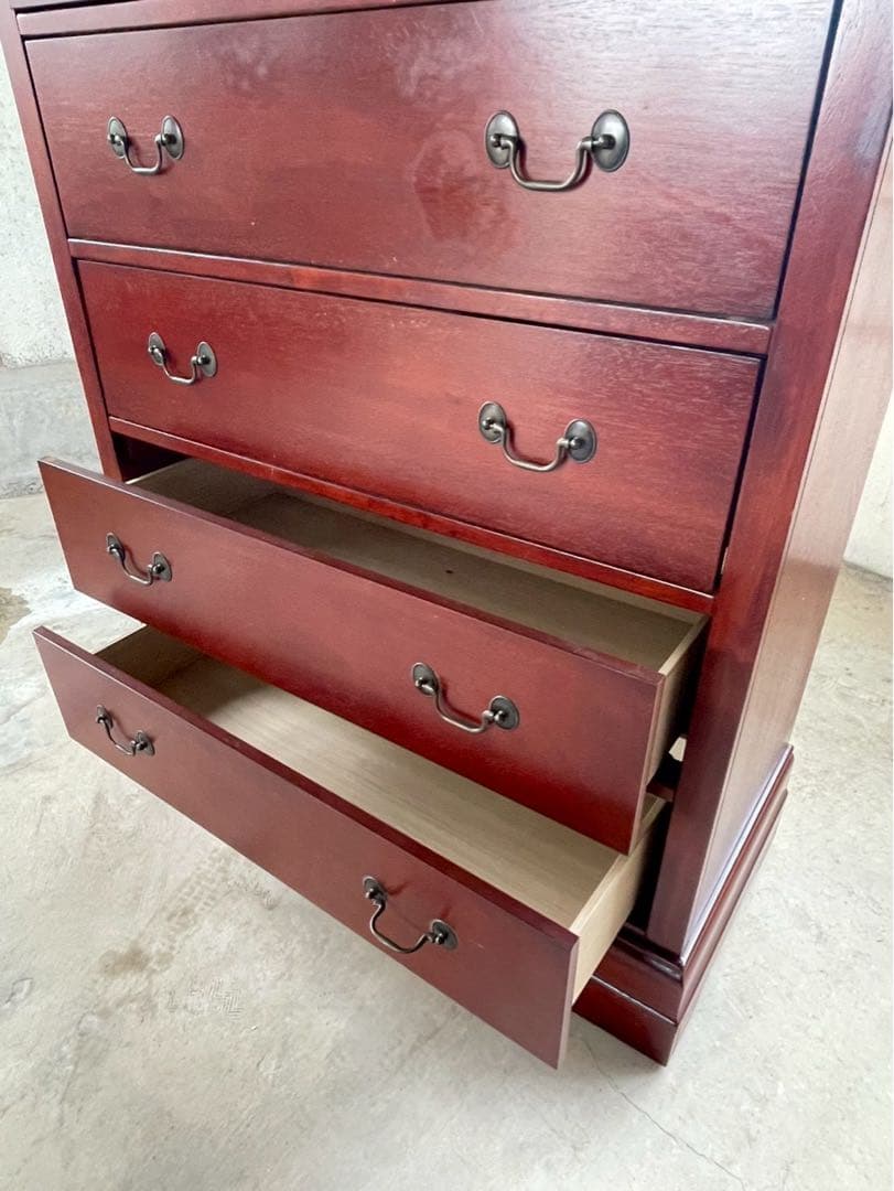 美品　英国アンティーク　輸入家具　ダークブラウン　チェスト