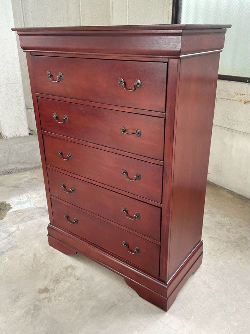 美品　英国アンティーク　輸入家具　ダークブラウン　チェスト