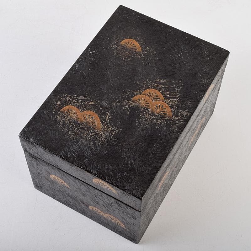 茶道具　前端雅峯作　錆塗茶箱　祥豊造　茶碗など　九点　一式　共箱　M　R9463