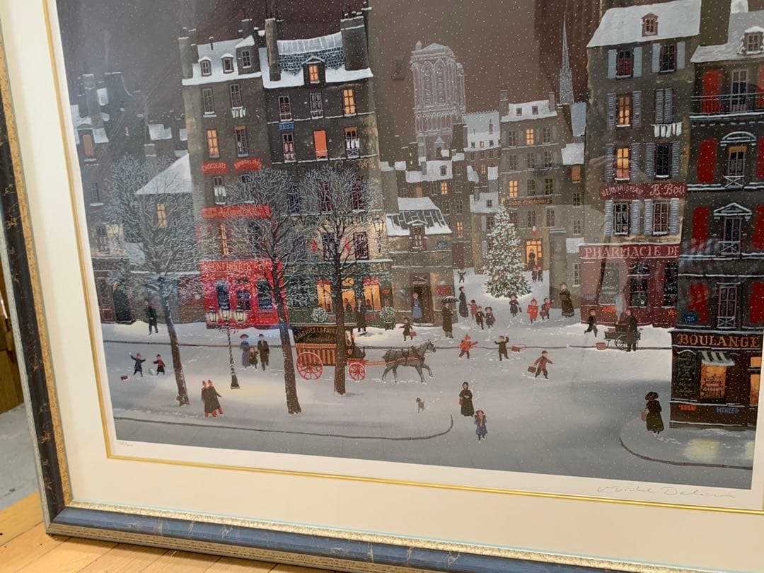 ミシェルドラクロア　クリスマスの休日　シルクスクリーン