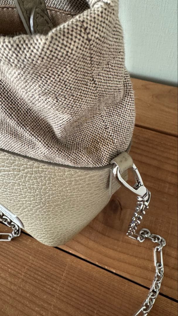 メゾンマルジェラ 5AC バケットバッグ ベージュ