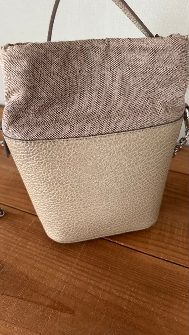 メゾンマルジェラ 5AC バケットバッグ ベージュ