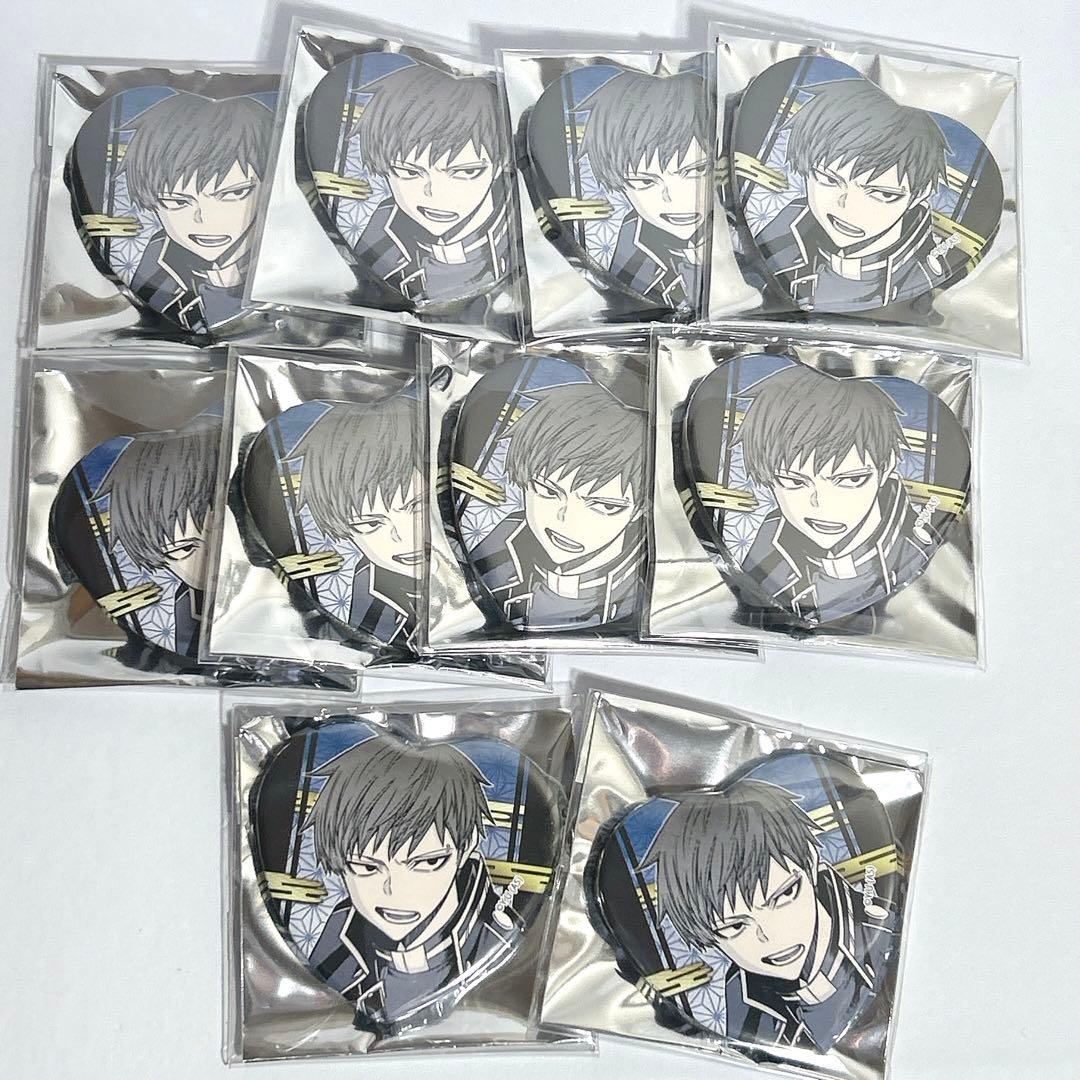 桃源暗鬼 矢颪碇 ハート缶バッジ 原作絵 まとめ売り