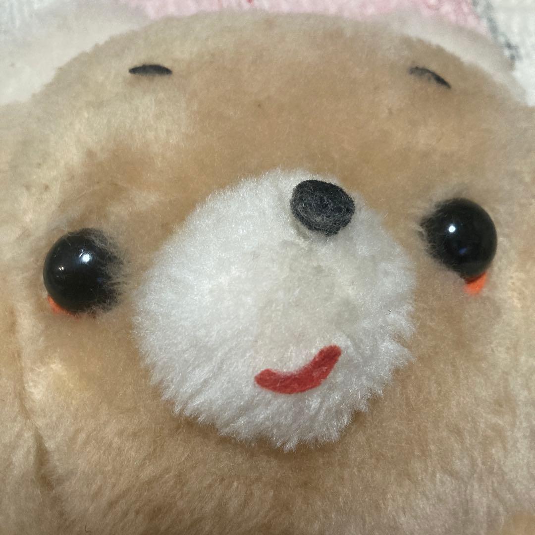 昭和レトロ　ぬいぐるみの三英　クマ　ぬいぐるみ　中古品