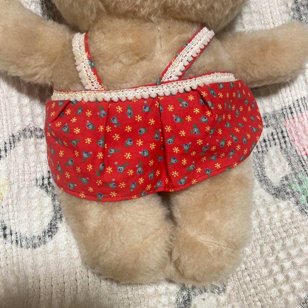 昭和レトロ　ぬいぐるみの三英　クマ　ぬいぐるみ　中古品