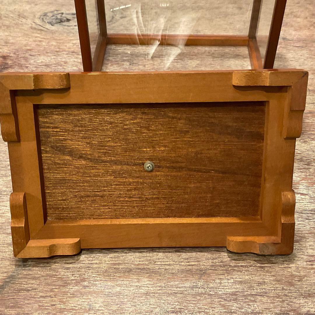 銀製(純銀刻印)帆船 置物 台付 ヨット シルバー 金属工芸 ガラスケース