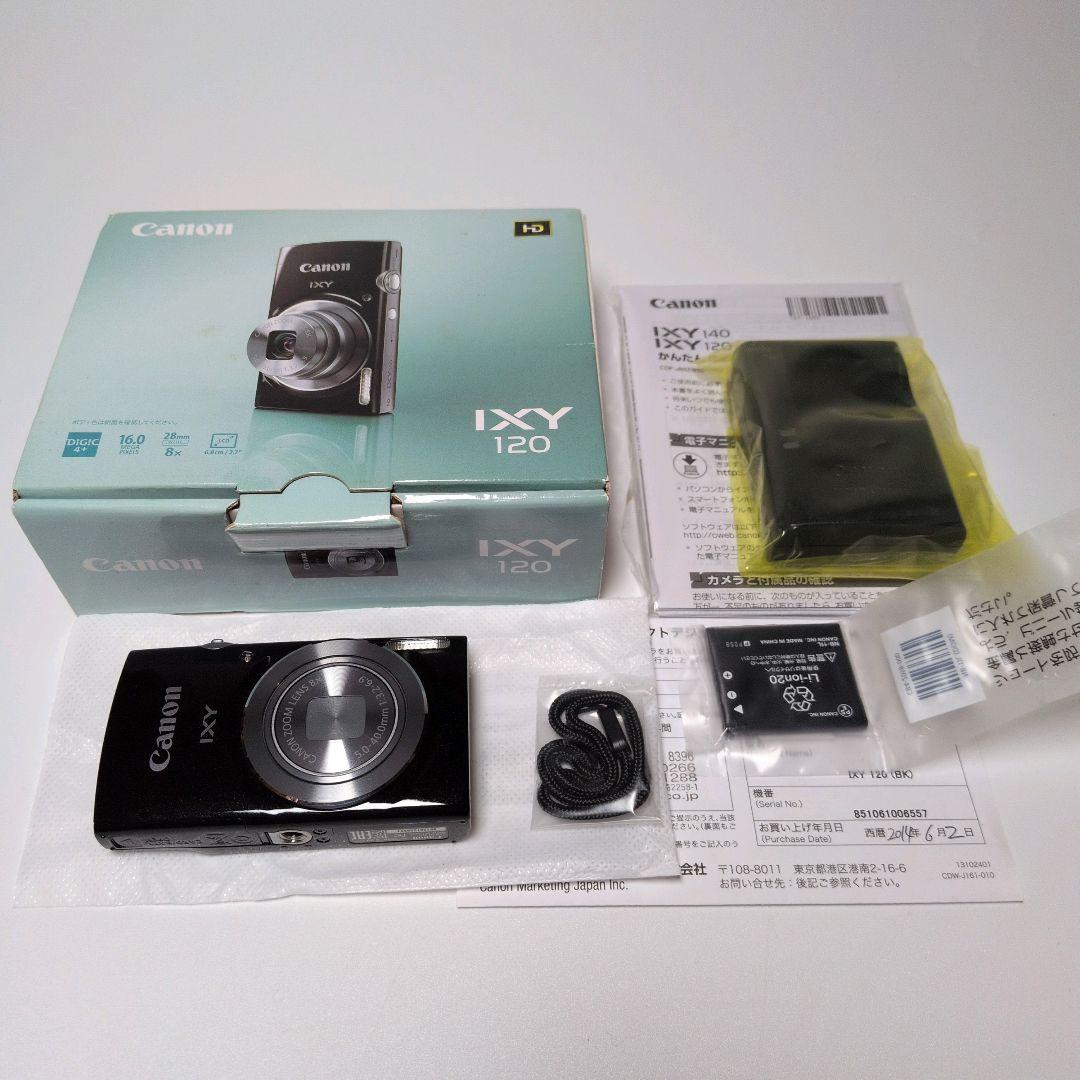 【極美品】Canon IXY 120 ブラック コンパクトデジタルカメラ