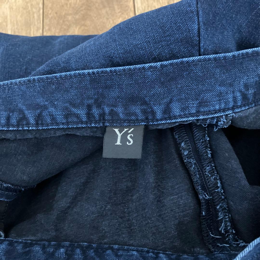 Y's ワイズ 24AW 8OZセルロース デニムアシンメトリーサルエルパンツ